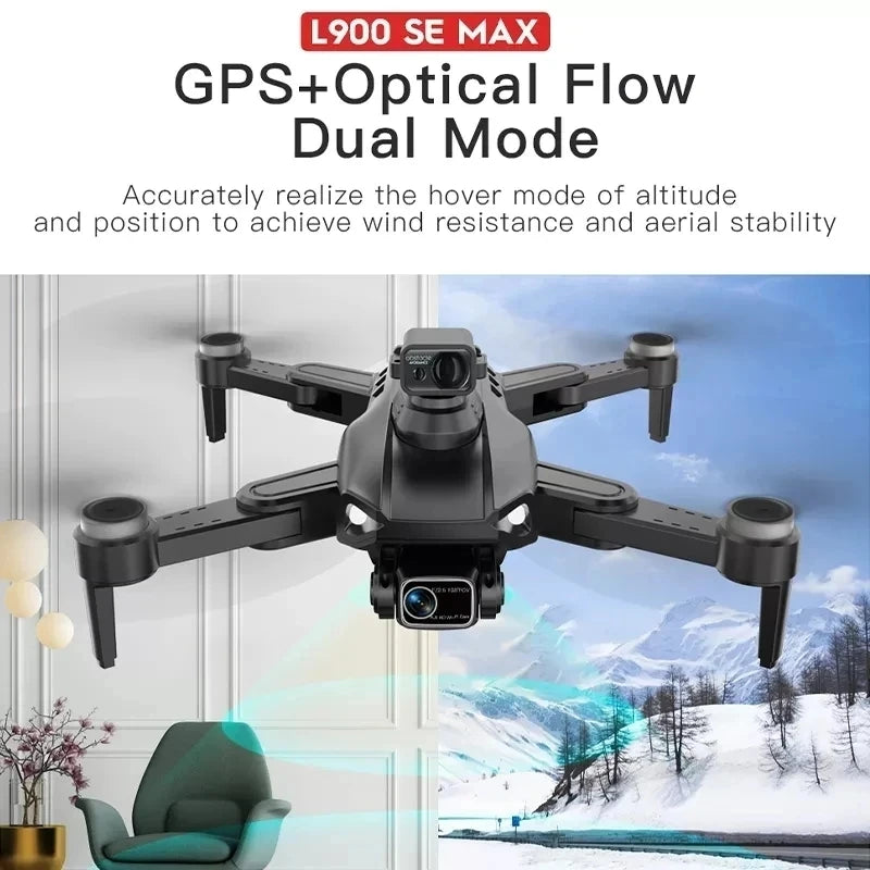XMSJ L900 Pro SE Max 4K GPS Drone with 360° Obstacle Avoidance Dual HD Camera