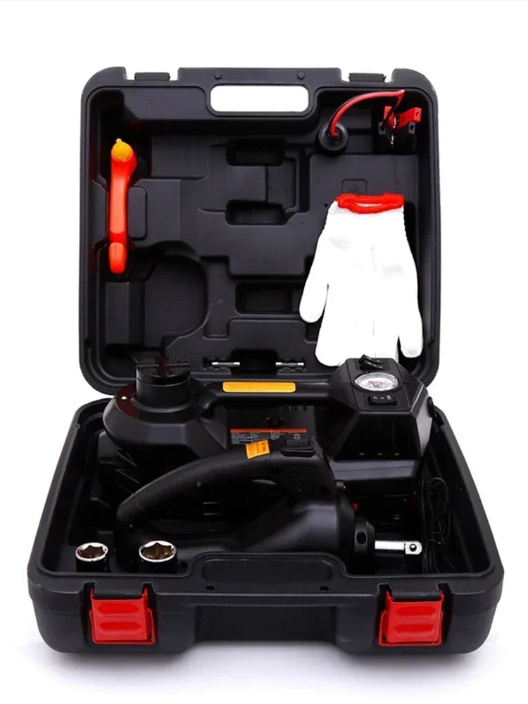 12V Electric Hydraulic Jack and Five-in-One Toolbox for Off-Road Vehicles