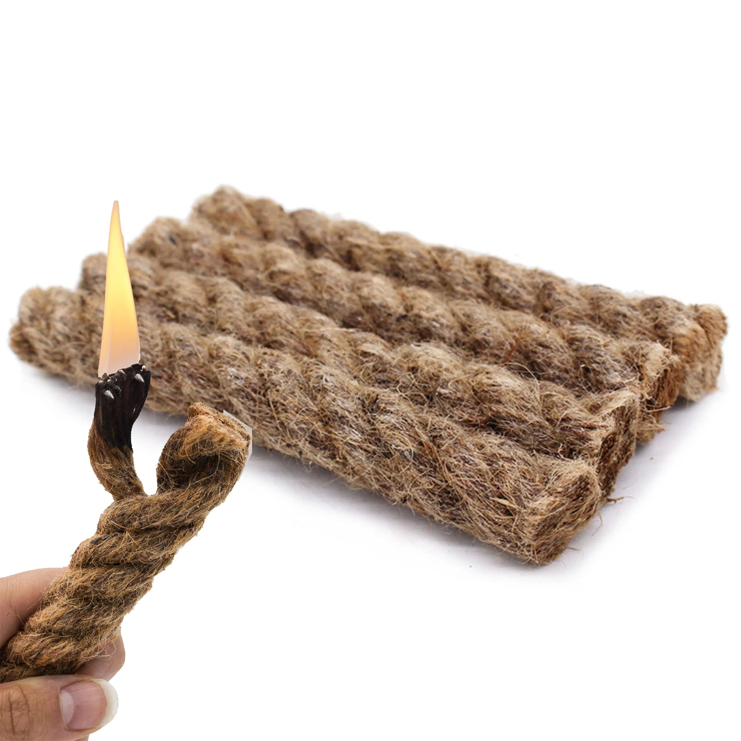 Quick-Light Tinder Rope Fire Starter