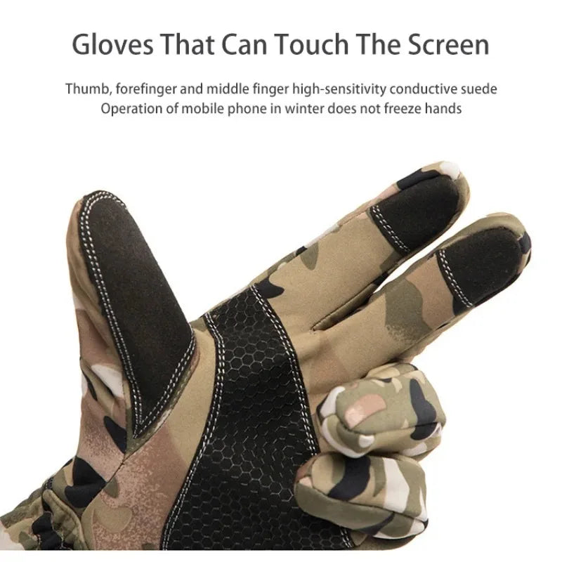 Warm Non-Slip Fishing Gloves
