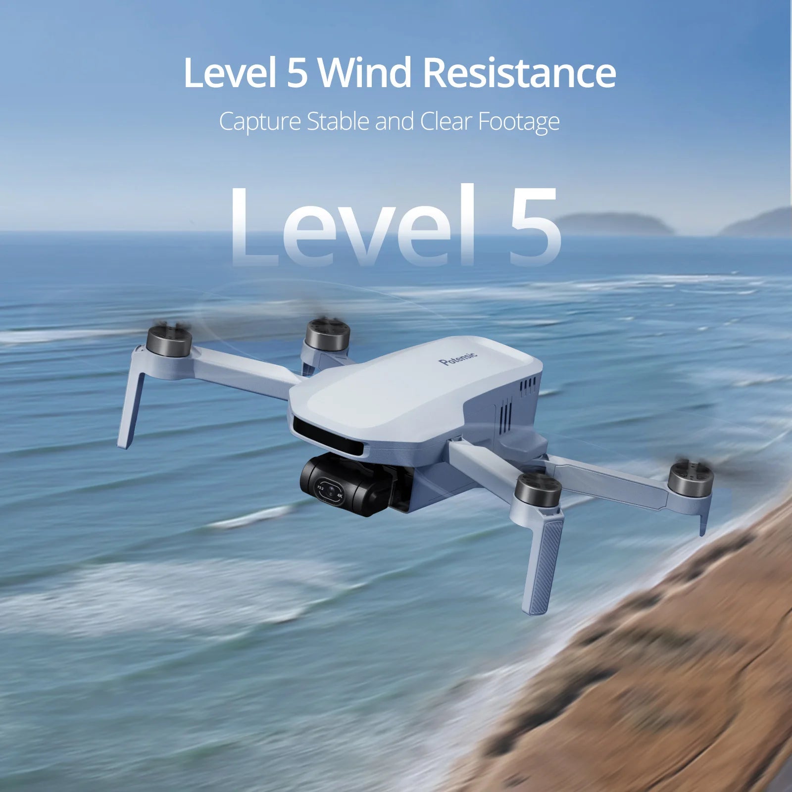Potensic ATOM 4K GPS Drone with 3-Axis Gimbal, 6KM Transmission & Level-5 Wind Resistance
