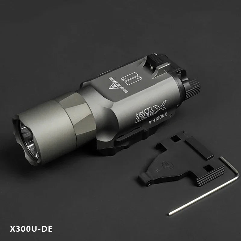 X300U-Style Aluminum Tactical Pistol Light | 500 Lumen LED | 20mm Rail Mount