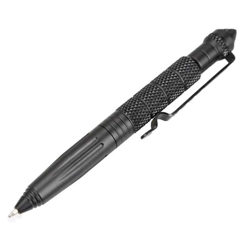 Aviation Aluminum Military Tactical Ballpoint Pen with Glass Breaker & Anti-Slip Grip