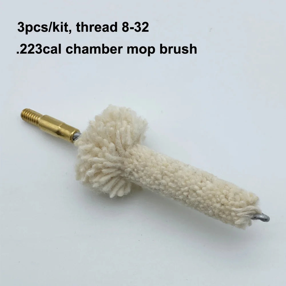 Phosphor Bronze Chamber & Bore Cleaning Brush Kit with Mop & Nylon Brush