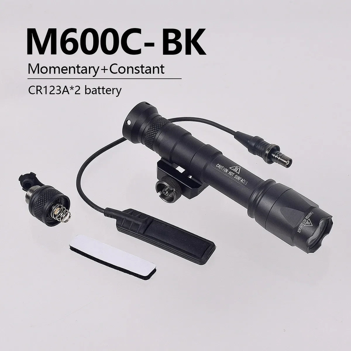 Tactical Weapon Light - M600C/M300C LED Scout Flashlight with Picatinny Rail Mount