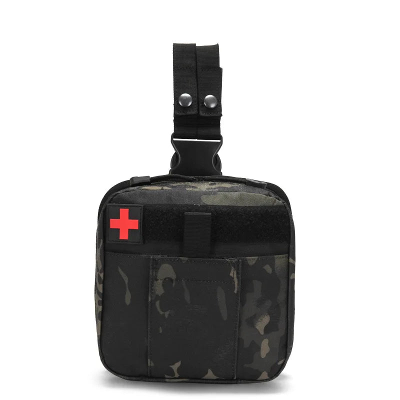 Tactical Drop-Leg Medical Pouch – MOLLE First Aid Thigh Pack for Outdoor & EDC | ORtactic