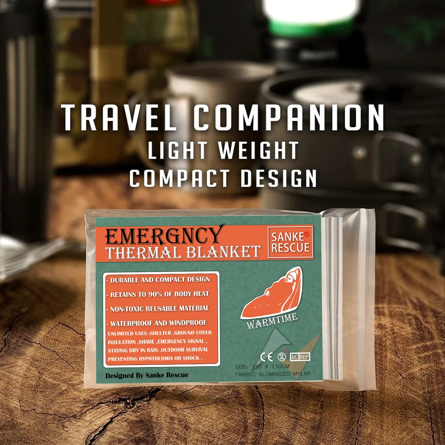 Waterproof Emergency Thermal Blanket