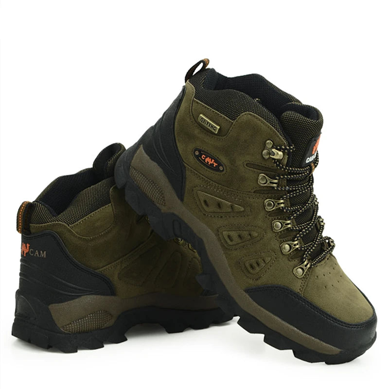 Durable Hiking Boots – Large Size, Non-Slip, and Warm for All-Season Outdoor Wear