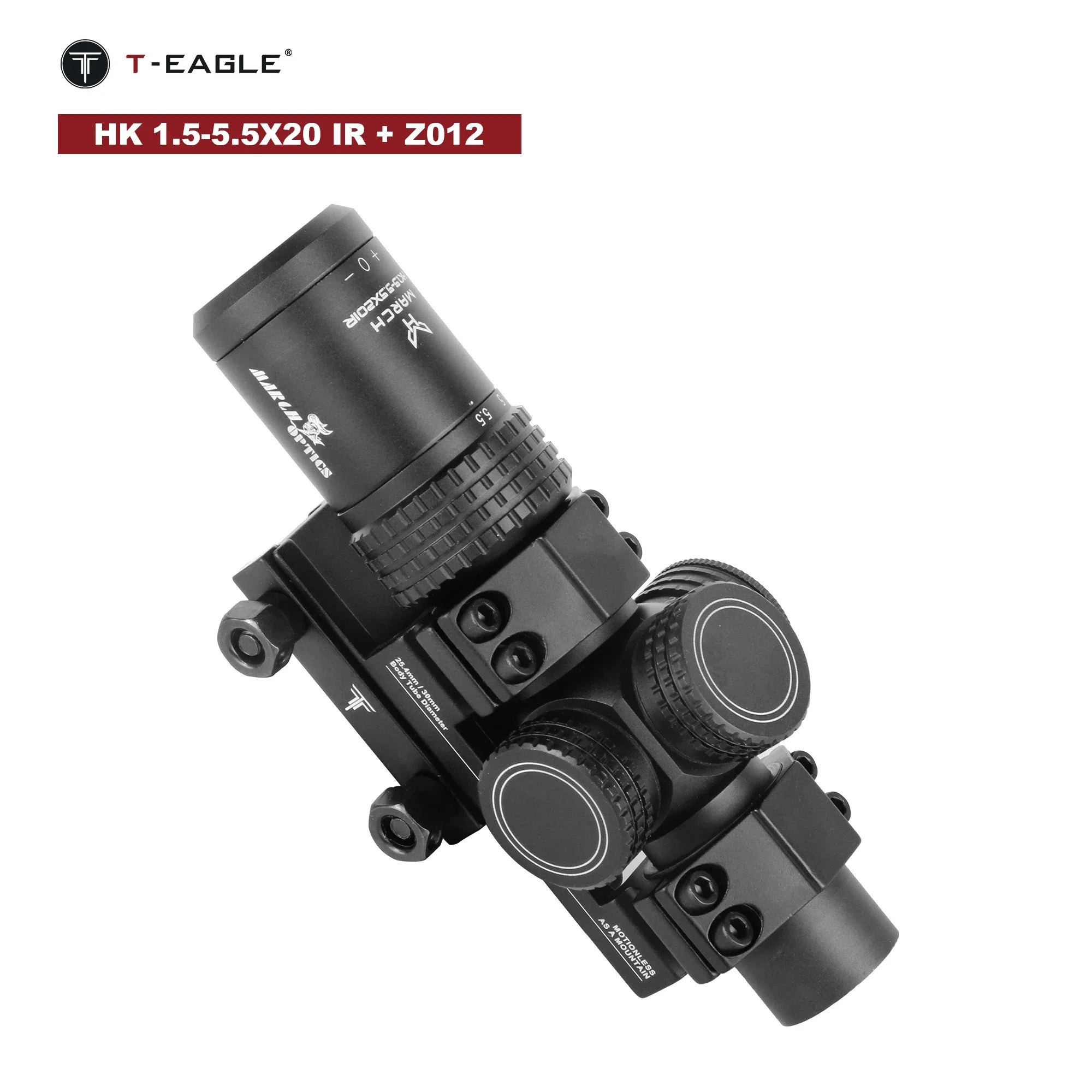 March HK 1.5-5.5x20IR Tactical Scope – Illuminated 2 MOA Dot for Air Rifle & Airsoft