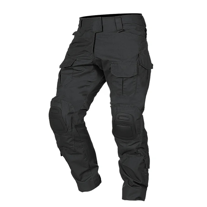 Men's Multicam Tactical Uniform Set – Shirt & Pants with Knee & Elbow Pads