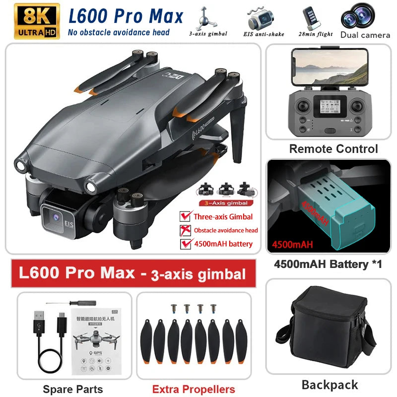 Advanced 8K UHD Camera Drone with Omnidirectional