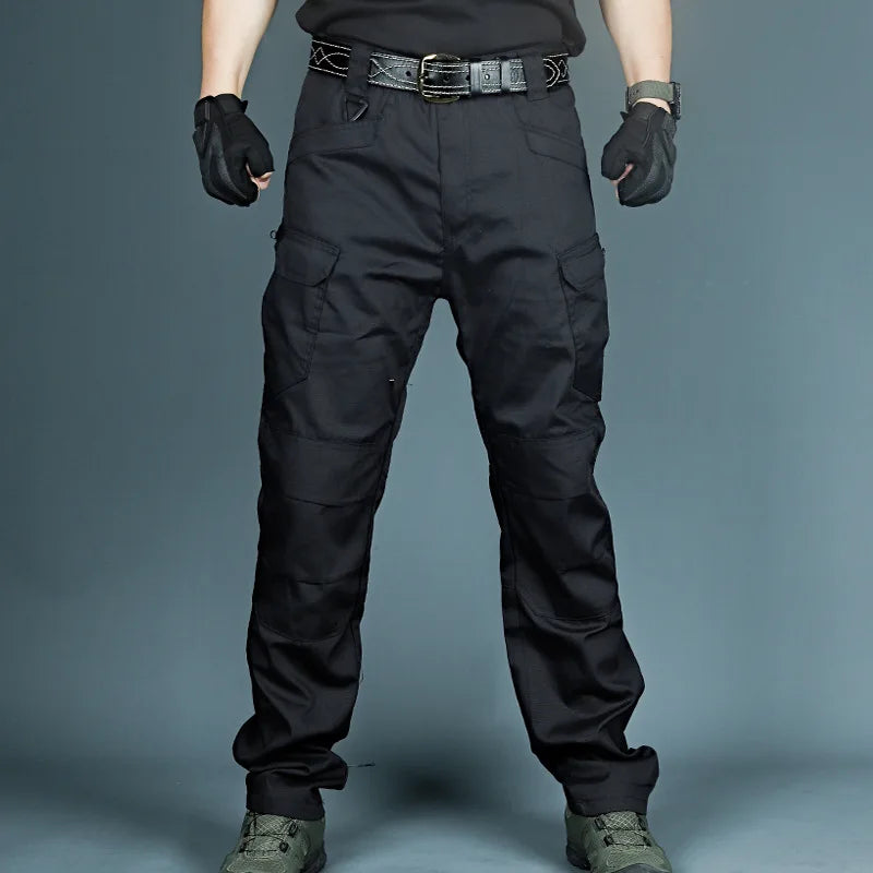 Men's Tactical Cargo Pants - Waterproof, Elastic, Multi-Pocket