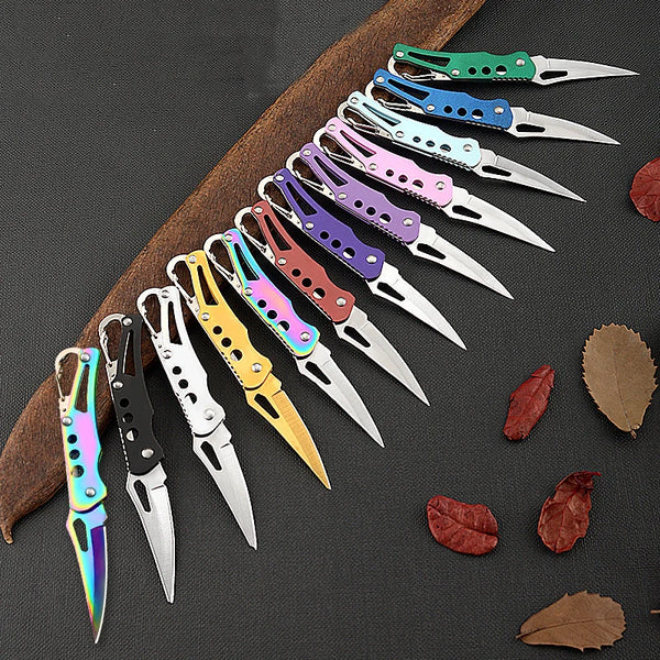 Mini Folding Pocket Knife — Portable EDC Keychain Tool