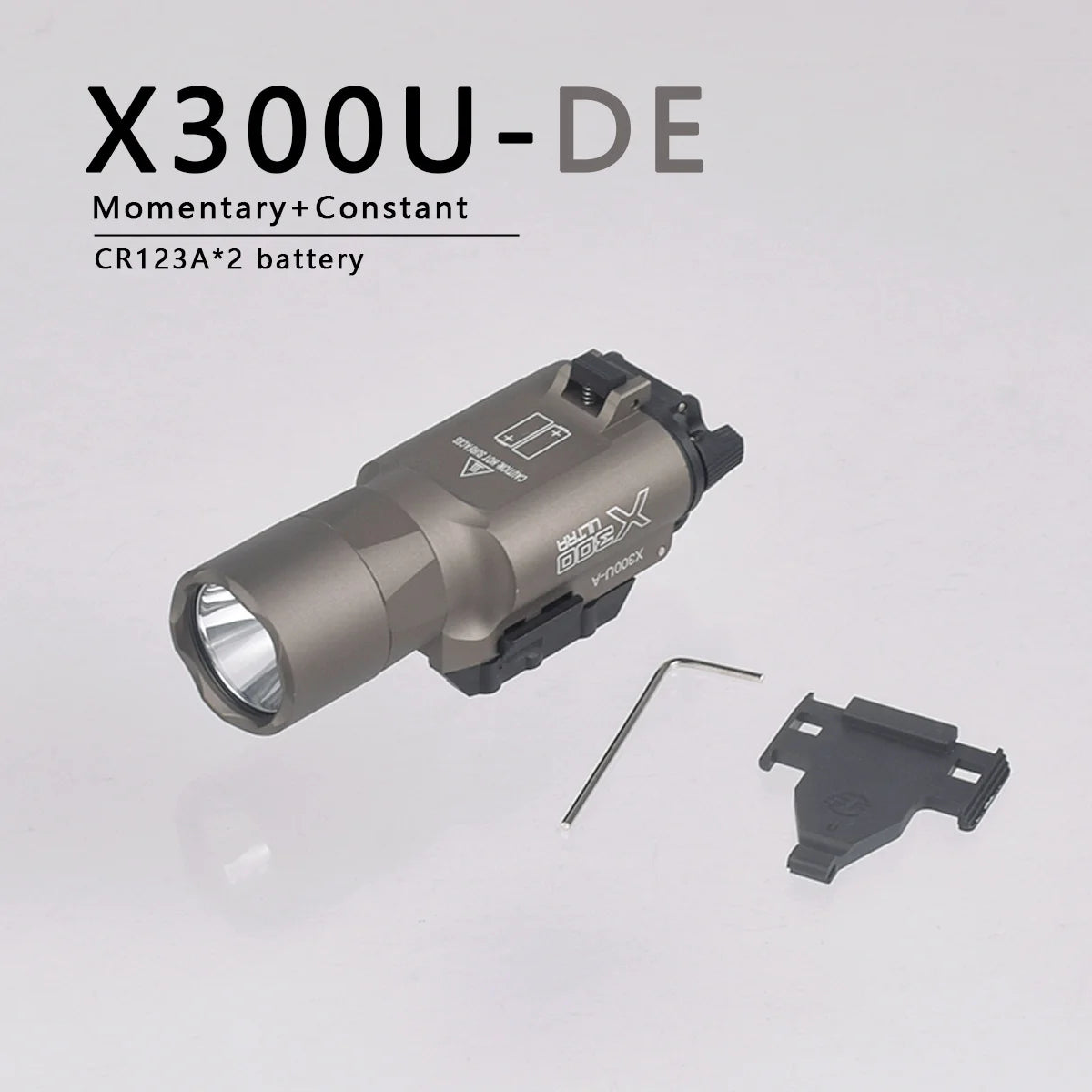 Tactical Weapon Light - M600C/M300C LED Scout Flashlight with Picatinny Rail Mount