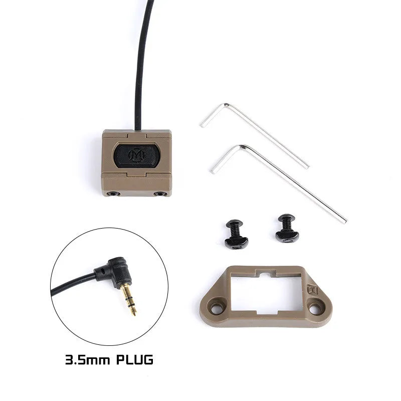 WADSN Tactical Dual Function Pressure Remote Switch for PEQ15, DBAL A2, M600 Flashlight