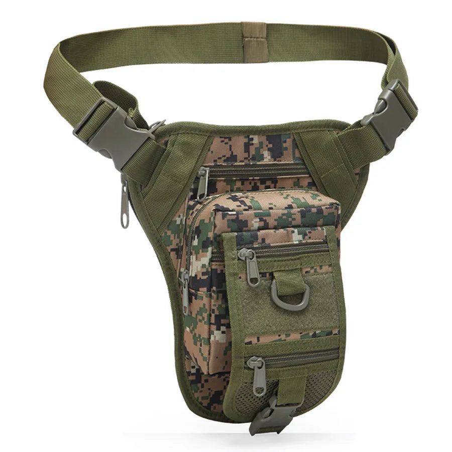 Large-Capacity Camouflage Oxford Tactical Waist & Leg Bag