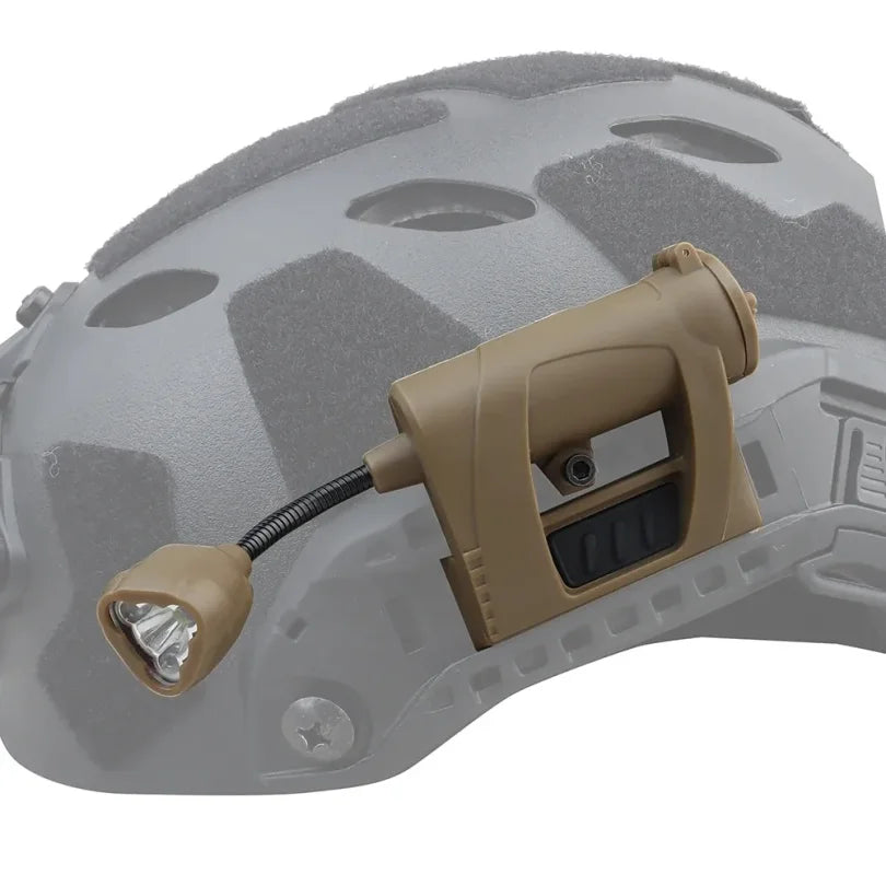 Tactical Helmet Light with 3 LED Modes - IR, Red, Green &amp; White Light for Military, Hunting &amp; Outdoor Operations