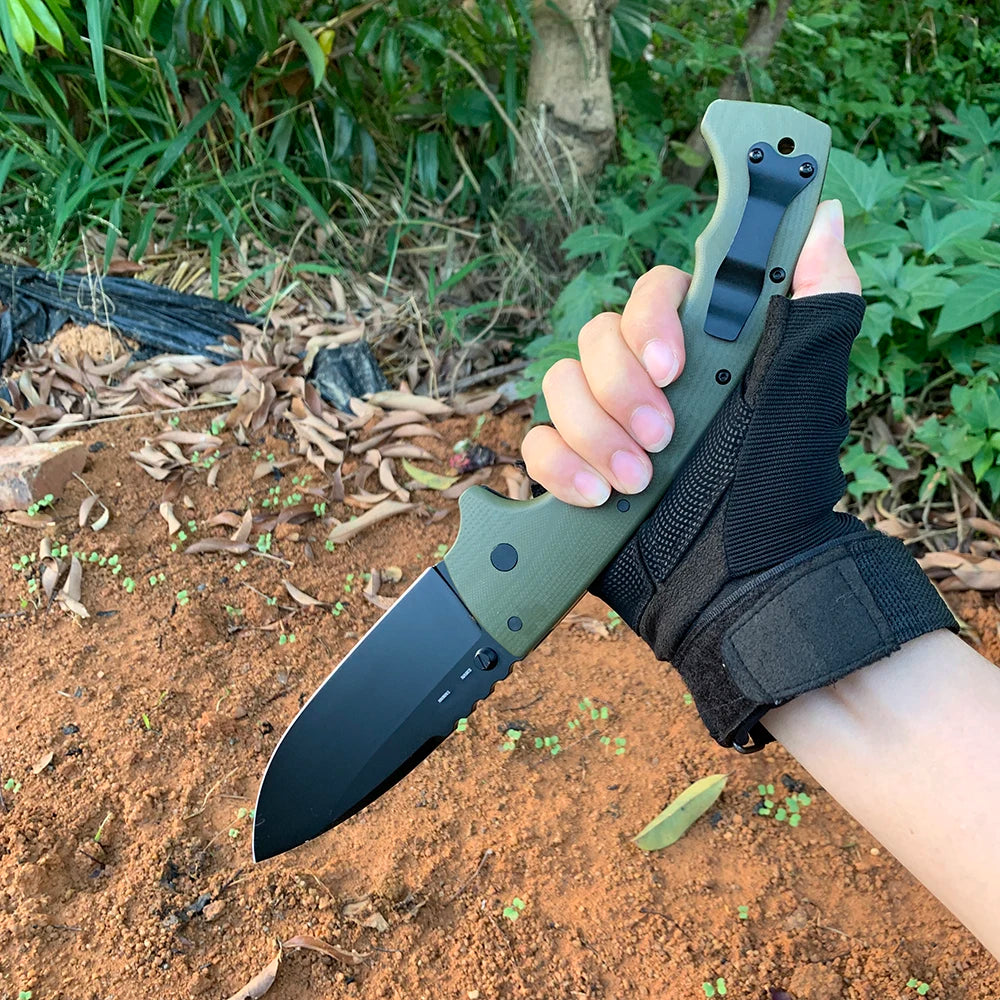 High-Performance Folding Knife — S35VN Blade & G10 Textured Handle
