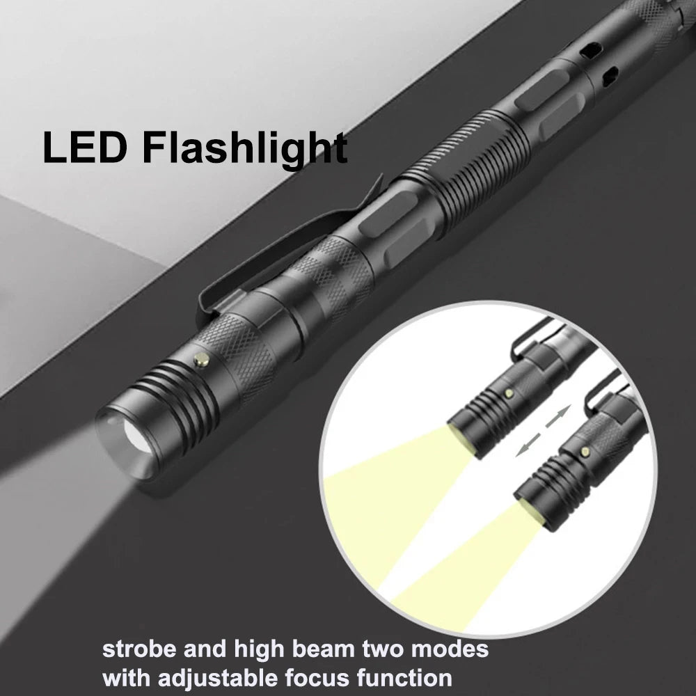 EDC Tactical Pen with Light & Whistle