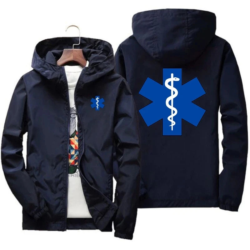 EMT Ambulance Print Windbreaker