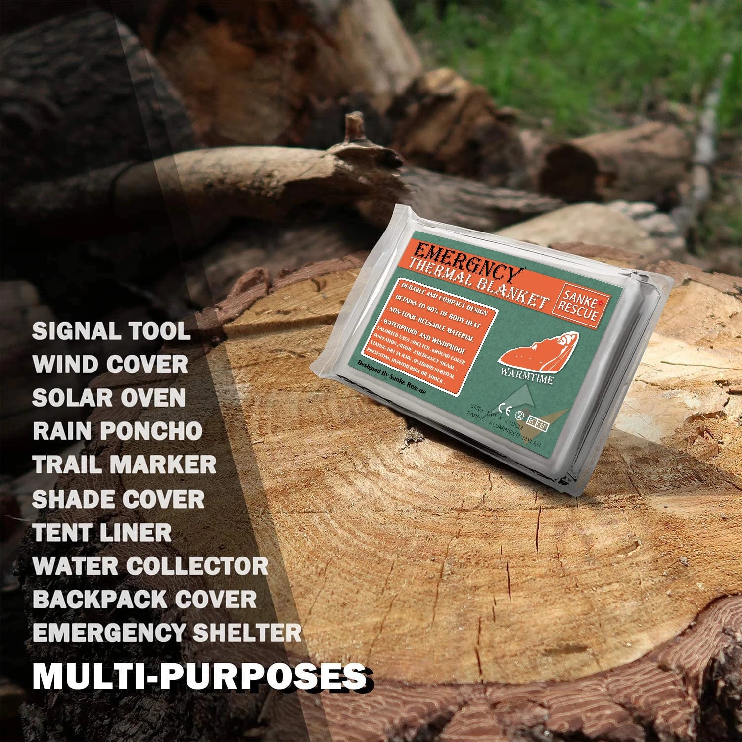 Waterproof Emergency Thermal Blanket