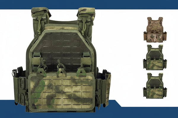 Tactical vest with Yakeda branding on a white background