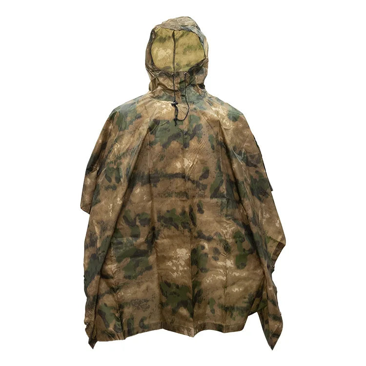 Tactical Camouflage Rain Poncho – Waterproof