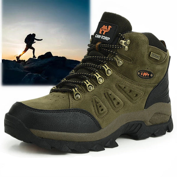 Durable Hiking Boots – Large Size, Non-Slip, and Warm for All-Season Outdoor Wear