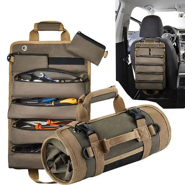 Heavy-Duty 900D Roll-Up Tool Kit Bag – Tactical Storage Organizer