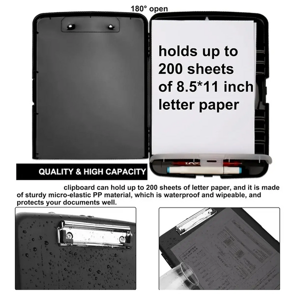 Professional Multi-Functional Organizing Clipboard with Integrated Storage