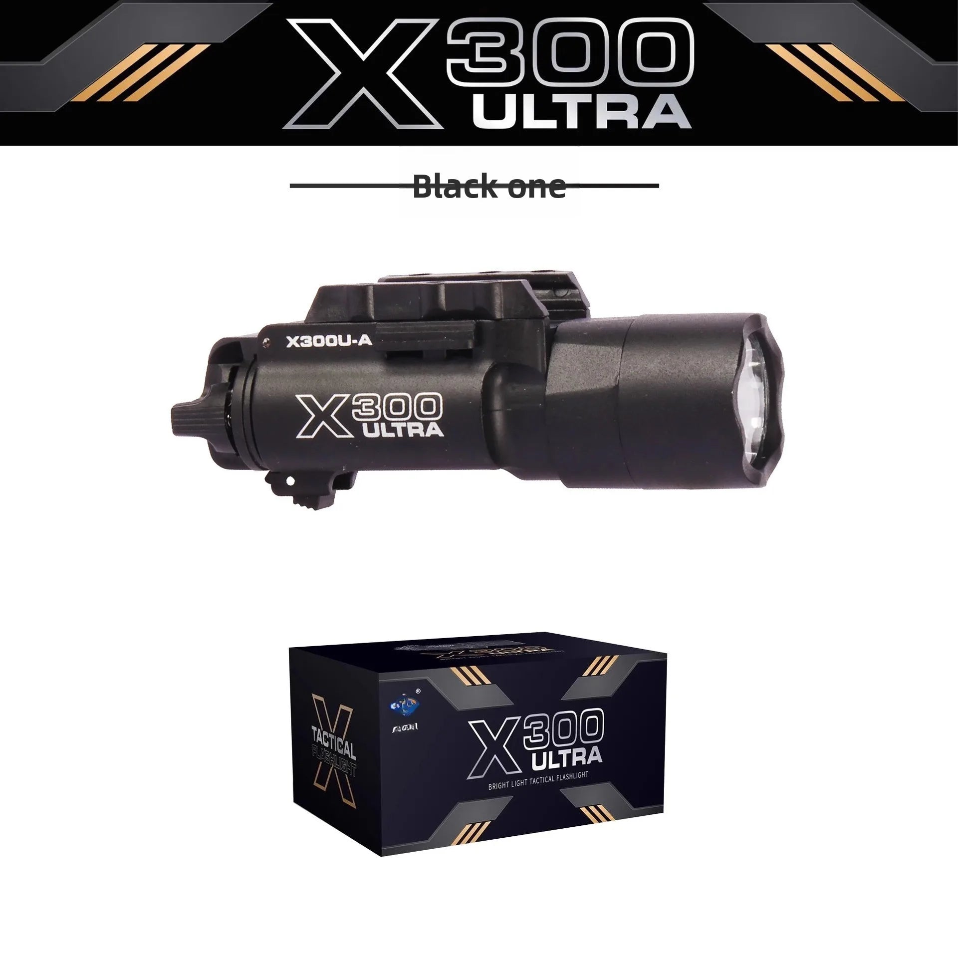 X300U-Style Tactical Pistol & Helmet Light | 500 Lumen Strobe LED Torch for Airsoft