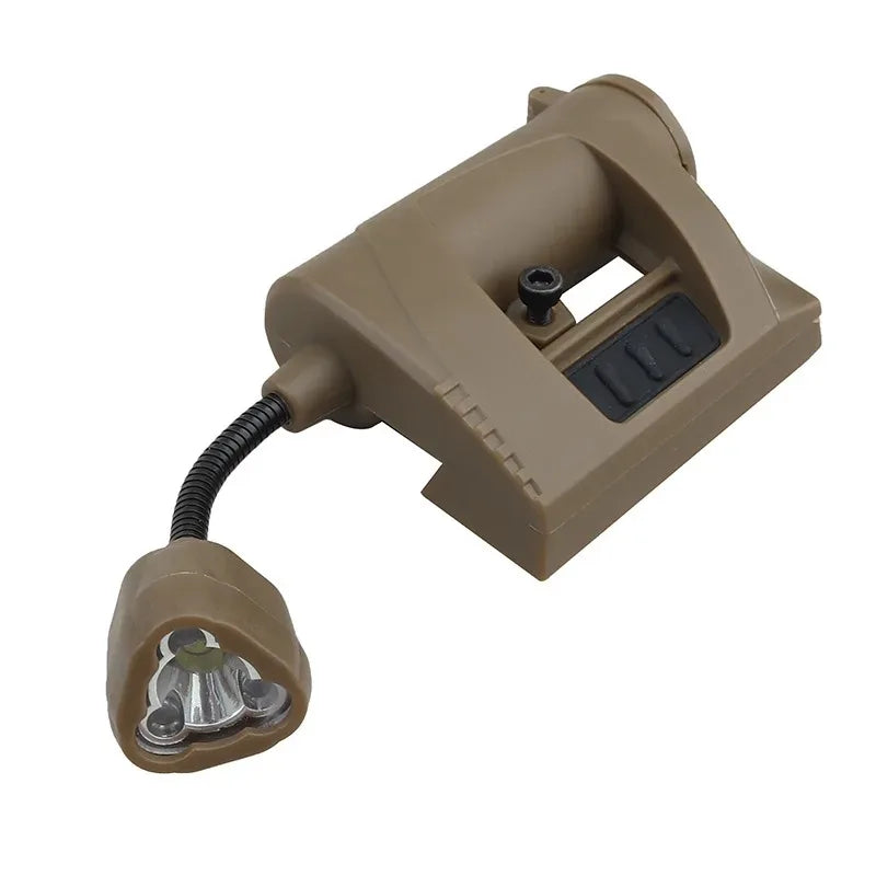 Tactical Helmet Light with 3 LED Modes - IR, Red, Green &amp; White Light for Military, Hunting &amp; Outdoor Operations