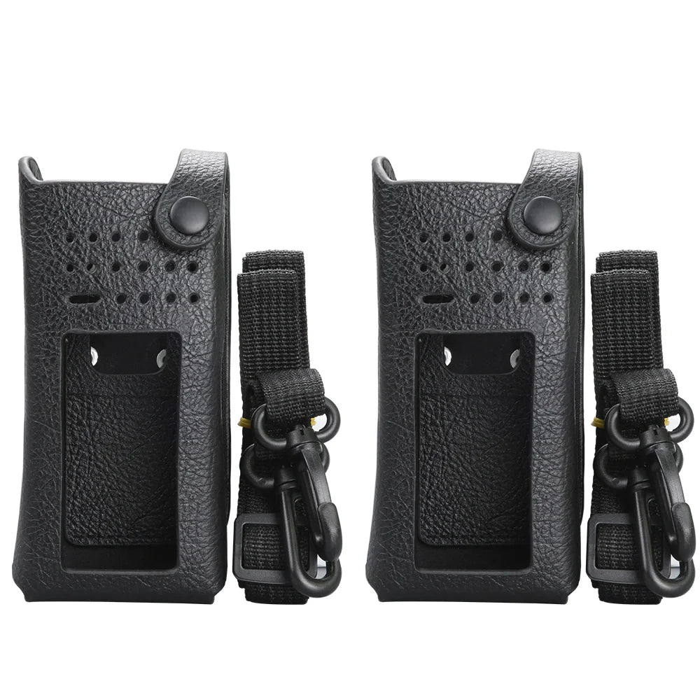 Rugged Leather Protective Case for Portable Radios