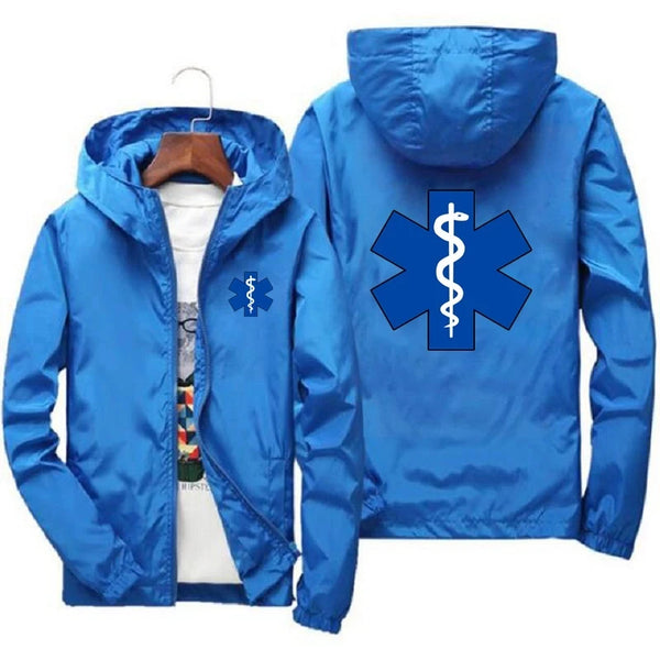 EMT Ambulance Print Windbreaker