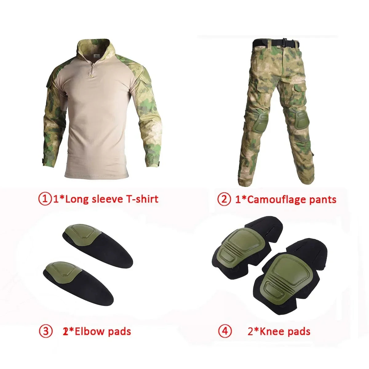 Men's Tactical Combat Uniform Set - Multicam Airsoft &amp; Hunting Gear