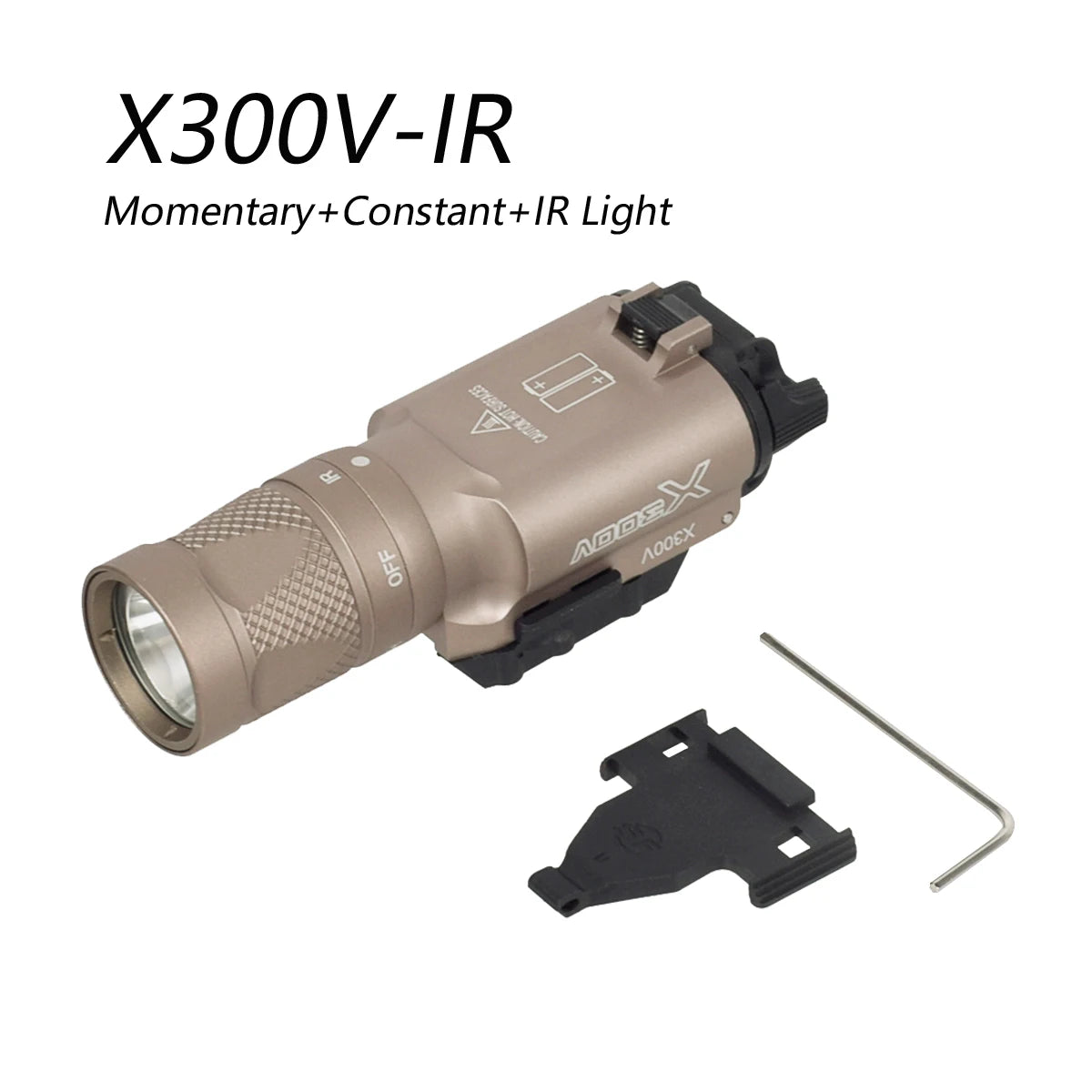 LAMBUL X300U Tactical Pistol Scout Light - Aluminum, Dual Output, CR123A