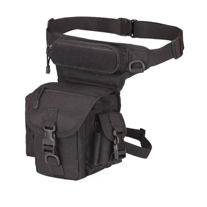 Tactical Drop-Leg Thigh Pack – 800D Waterproof MOLLE Waist Bag for Hunting & Riding | LKEEP