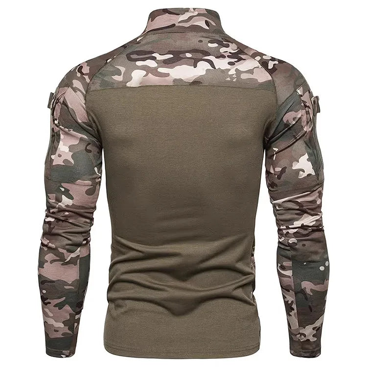 Breathable V-Neck Long-Sleeve T-Shirt