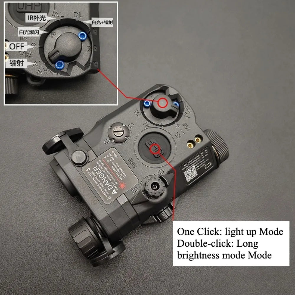 JONCELY PEQ-15 Tactical Scout Light with Dual Laser | 20mm Picatinny Rail Mount