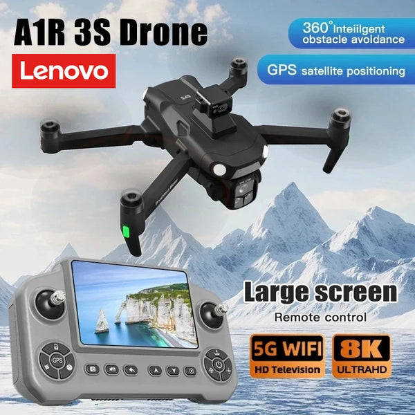 Lenovo A1R 3S 8K GPS Brushless Drone with LiDAR 360° Laser Obstacle Avoidance & Screen Remote