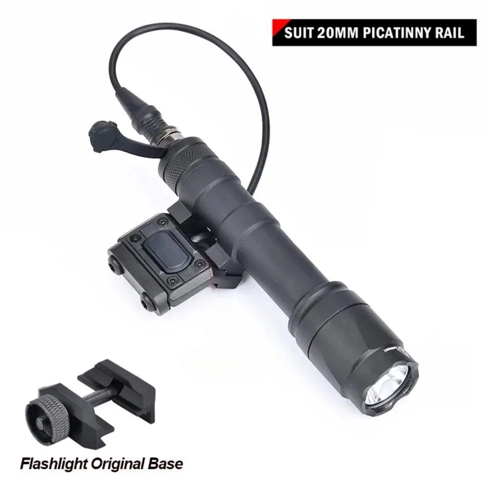 M600C/M300A Tactical LED Weapon Light - 600 Lumen Rail-Mount Flashlight with Pressure Switch