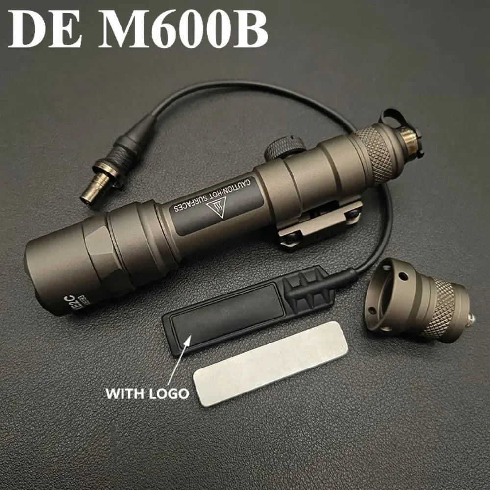 M300B/M600B Tactical Weapon Light - 800 Lumen LED Flashlight with Rail Mount &amp; ModButton Switch