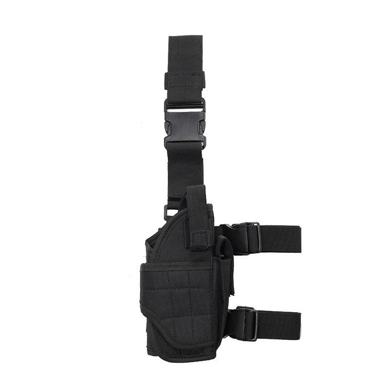Universal 900D Nylon Drop Leg Tactical Holster with Mag Pouch | Right Hand