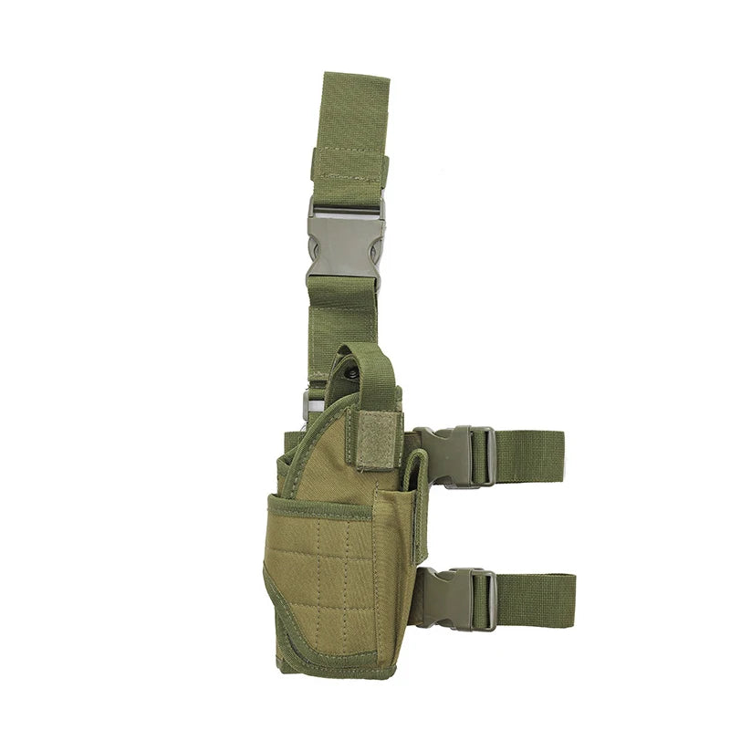 Universal 900D Nylon Drop Leg Tactical Holster with Mag Pouch | Right Hand