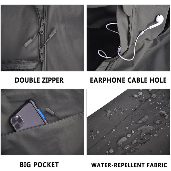 Men's Tactical Jacket – Waterproof, Breathable, and Adjustable Outdoor Gear