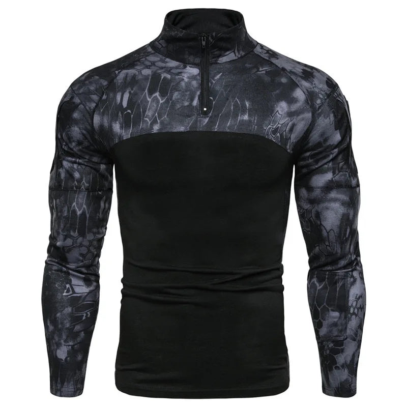 Breathable V-Neck Long-Sleeve T-Shirt