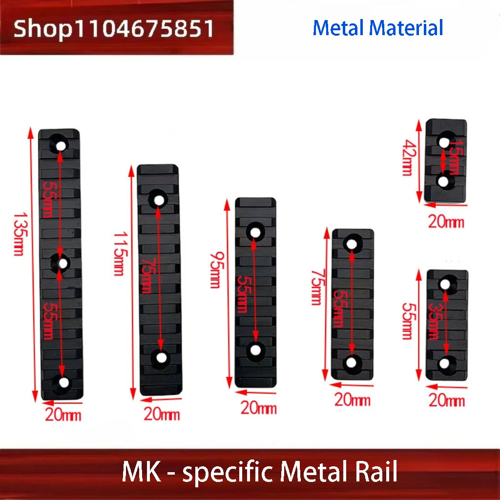 Tactical Picatinny Rail Handguard - MLOK/KEYMOD Compatible for Airsoft Wargame Rifles