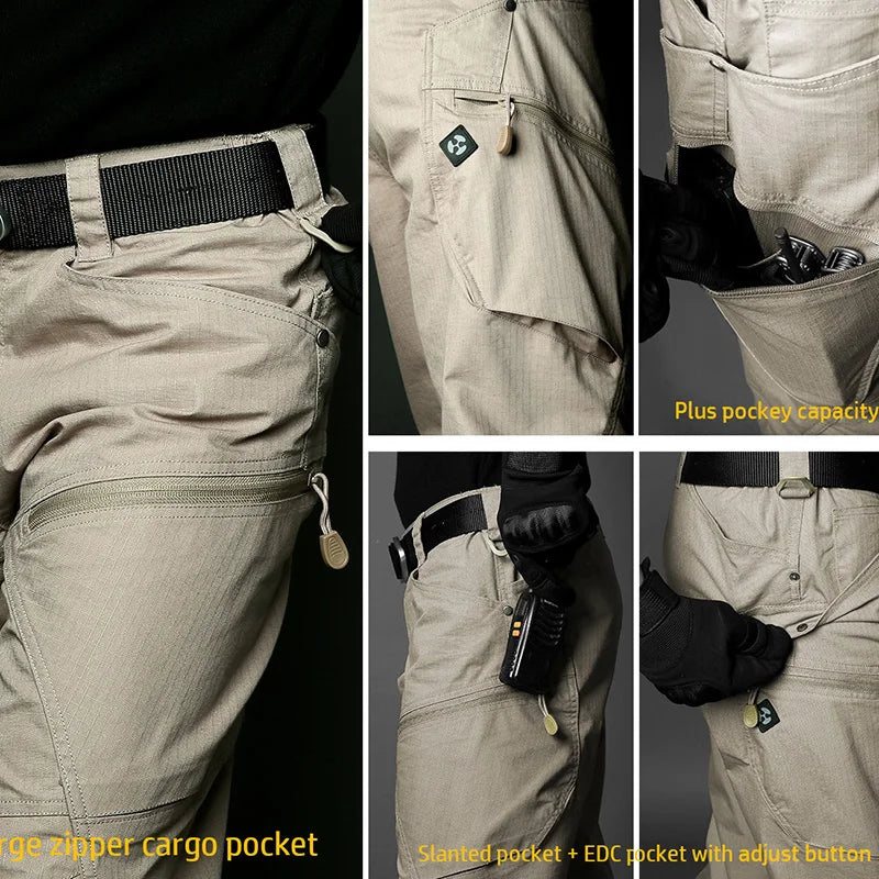 Men's Stretch Tactical Cargo Pants | Water-Resistant Four-Way Stretch | ReFire Gear