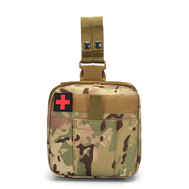 Tactical Drop-Leg Medical Pouch – MOLLE First Aid Thigh Pack for Outdoor & EDC | ORtactic