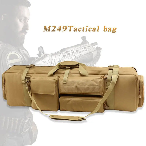 M249 Military Tactical Gun Case Rifle & Pistol Bag